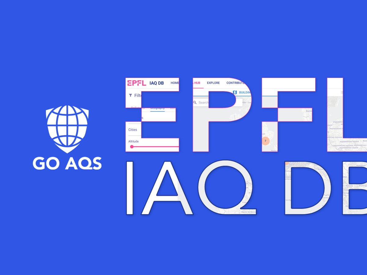 GO AQS Supports EPFL’s Global Indoor Air Quality Database&nbsp;Initiative